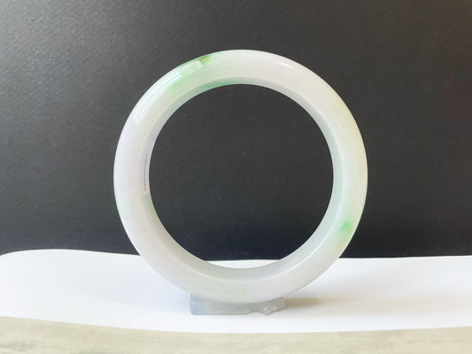 Apple Green Jade Bangle - 55.5 mm