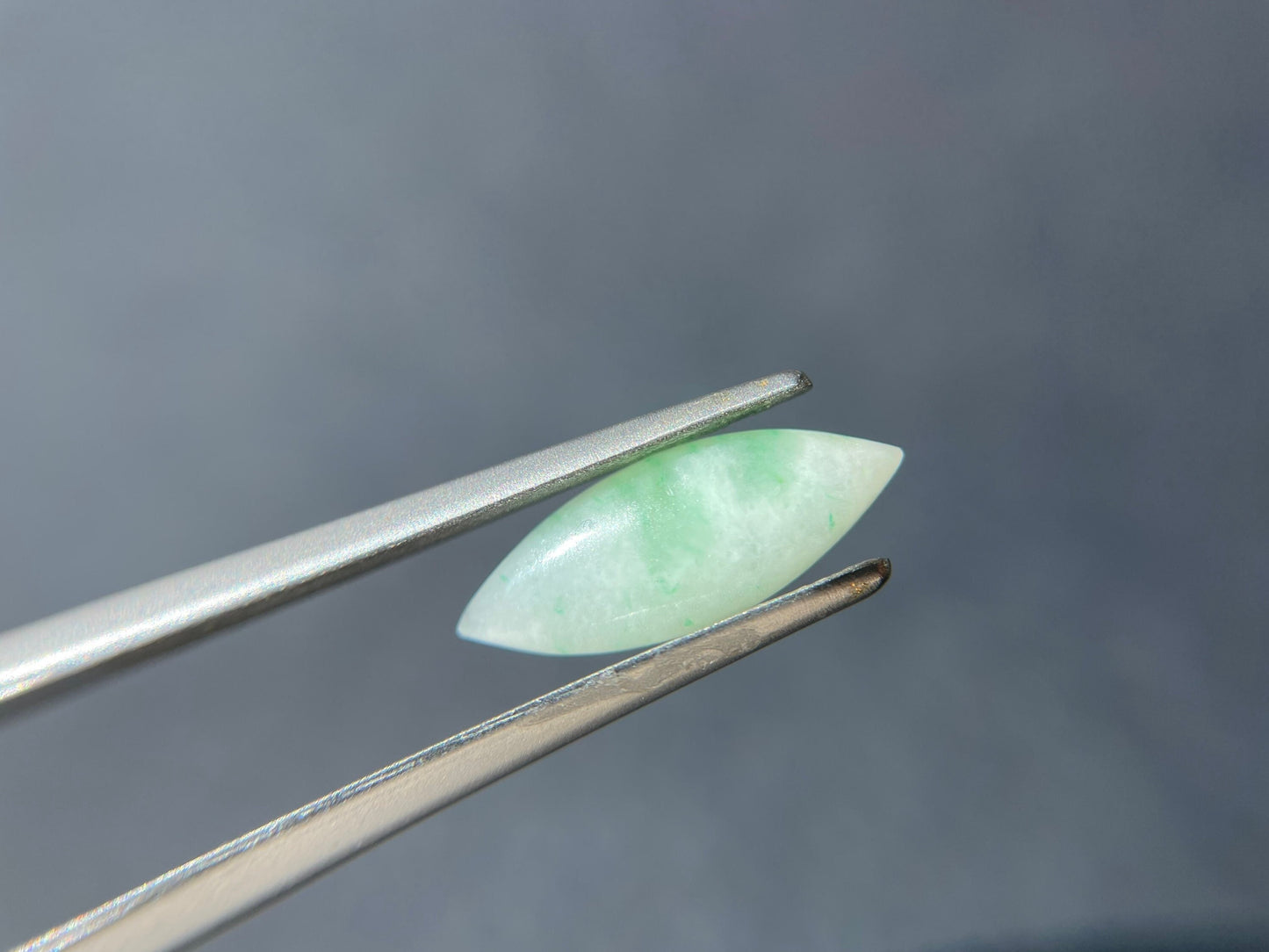 Apple Green Marquise Cut Jadeite Cabochon