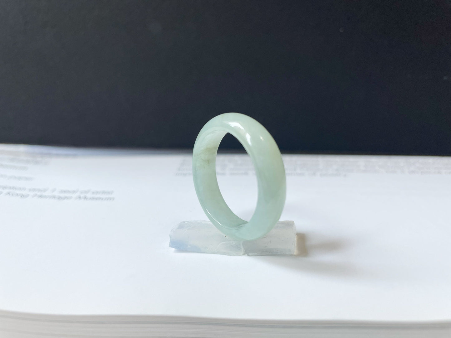 Minimalist Jade Ring Band - 19.2 mm