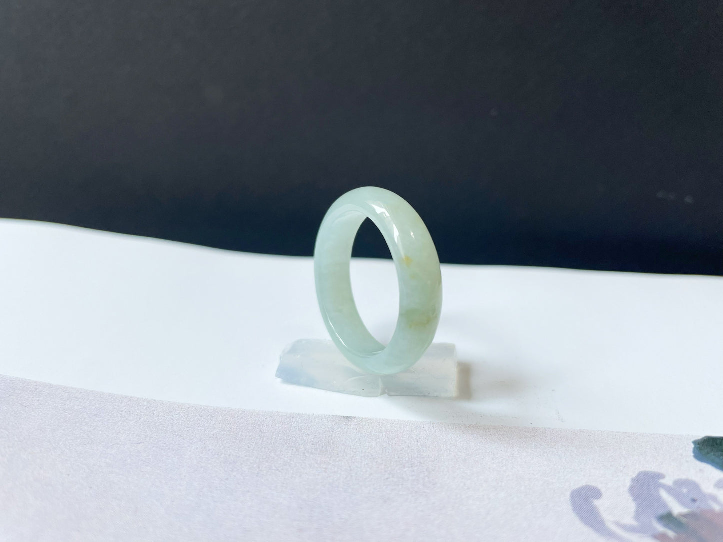 Minimalist Jade Ring Band - 19.2 mm