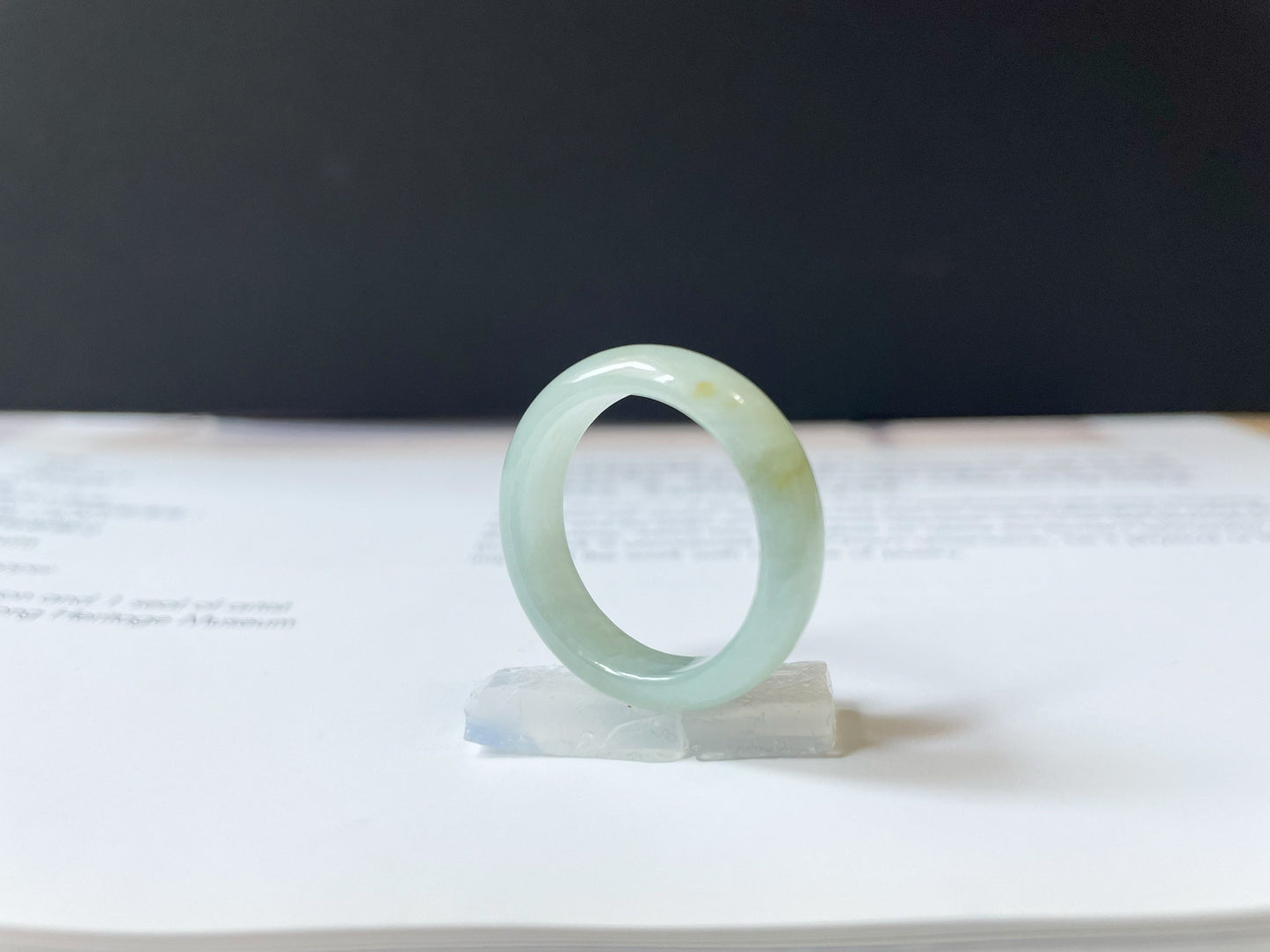 Minimalist Jade Ring Band - 19.2 mm