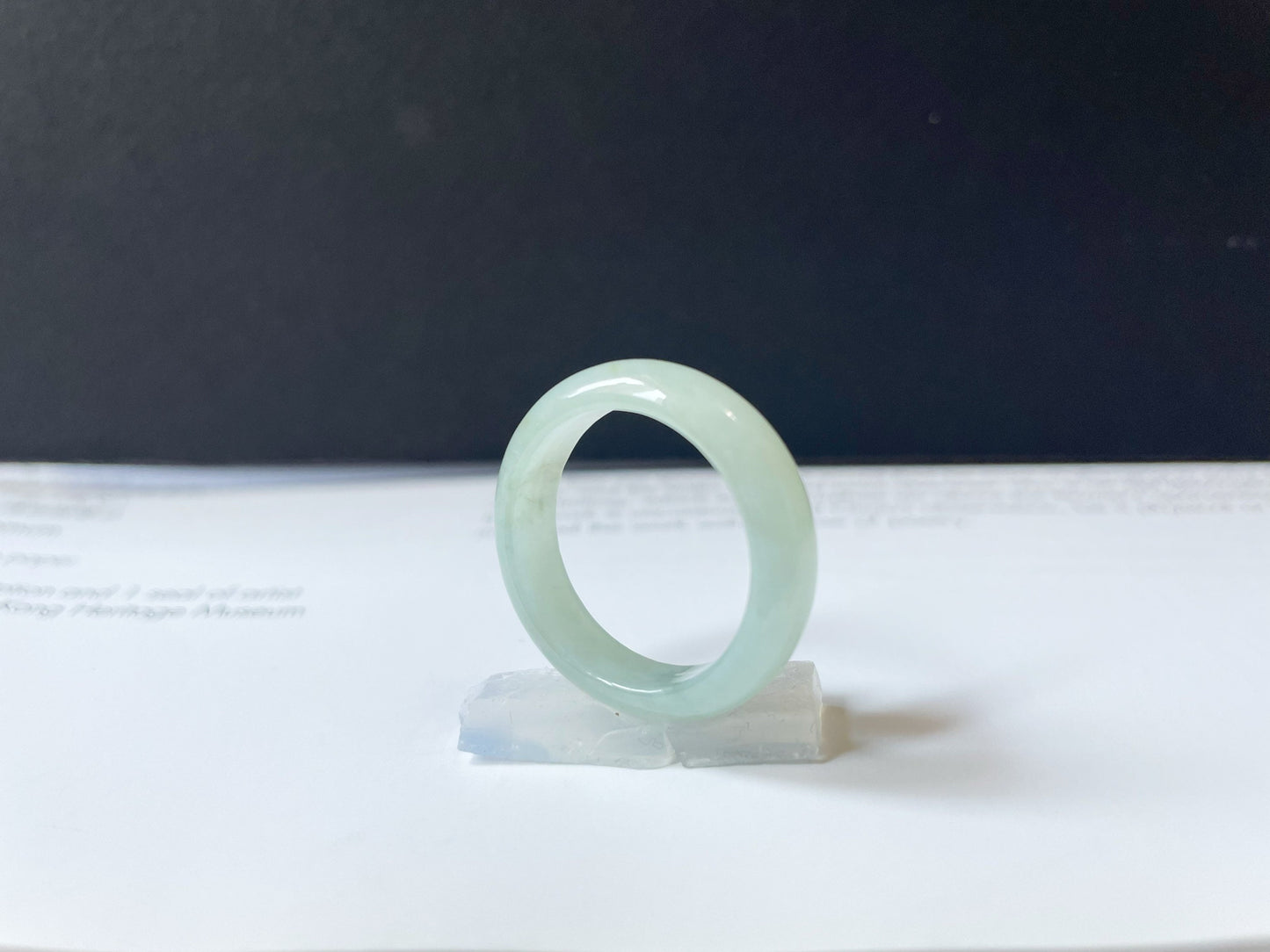 Minimalist Jade Ring Band - 19.2 mm