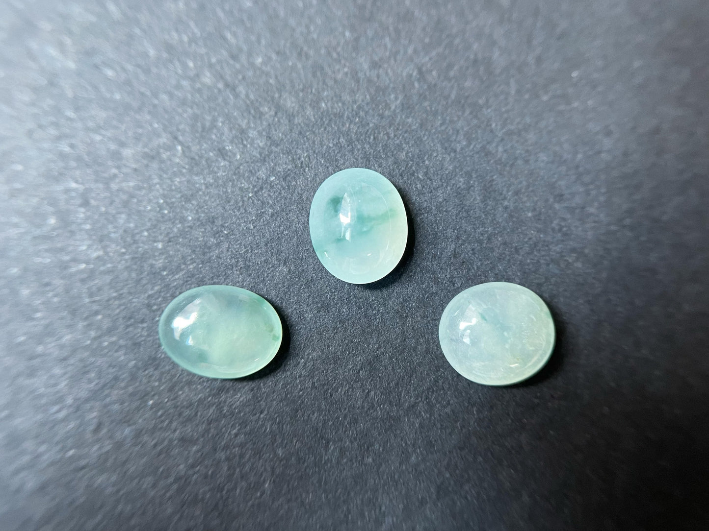 Icy Floral Type Jadeite Cabochons