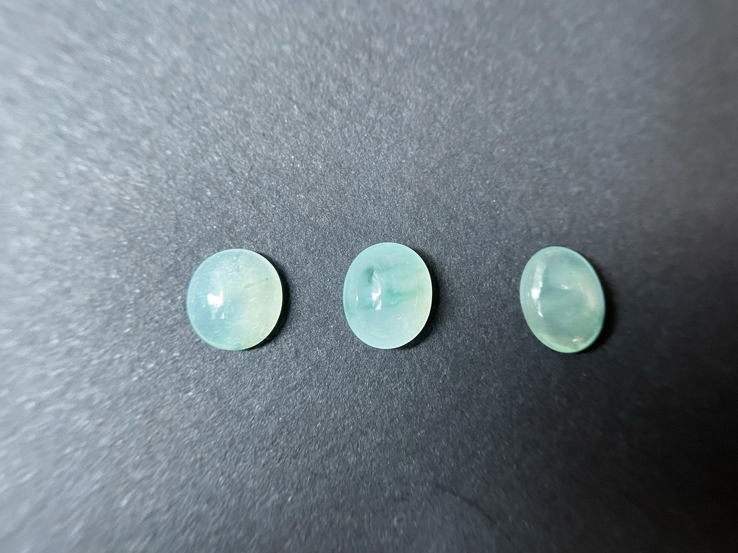 Icy Floral Type Jadeite Cabochons