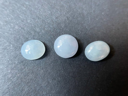 Light Lavender Icy Type Jadeite Cabochons