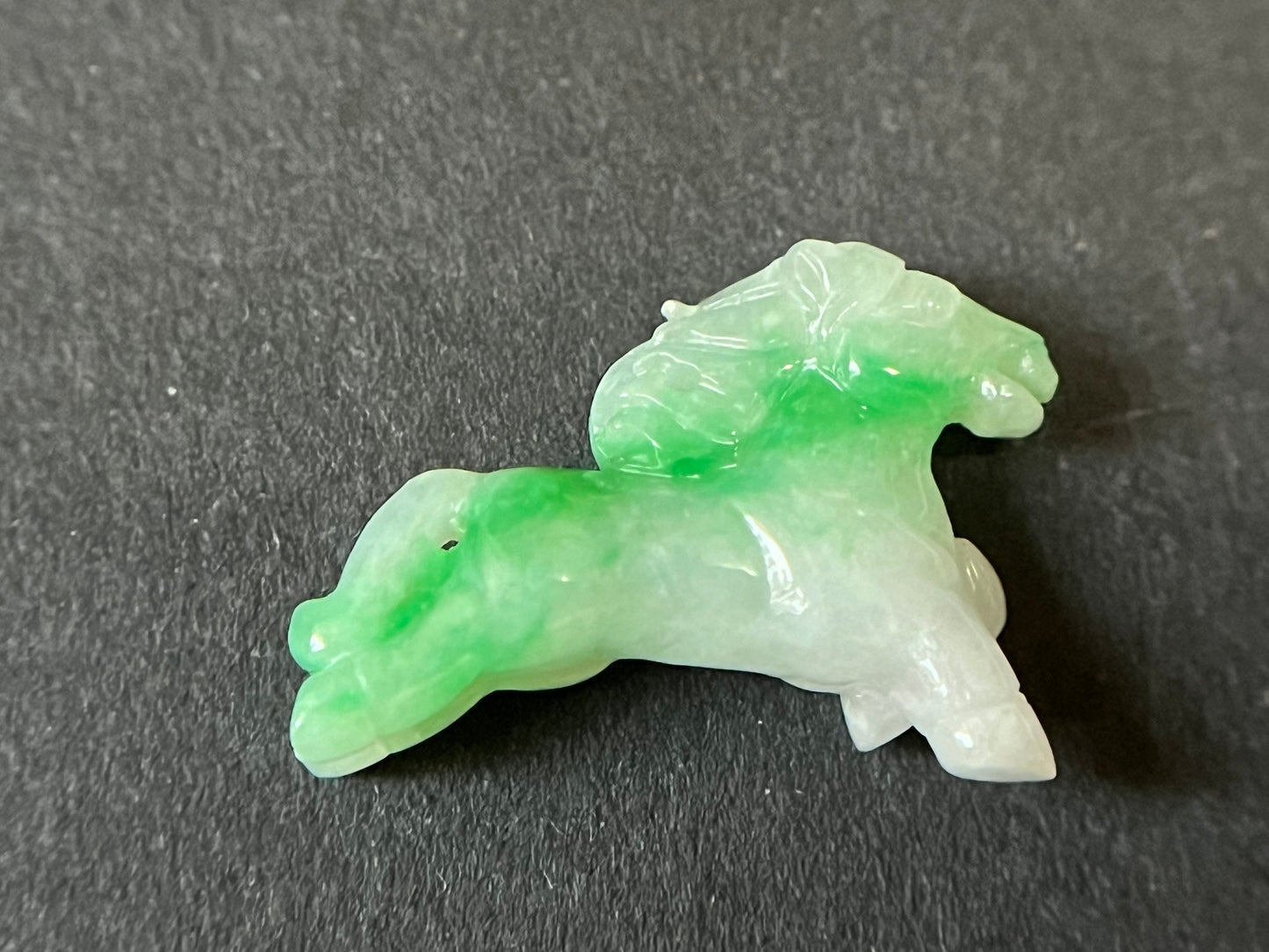 Vivid Green Horse Jadeite - Year of the Horse Loose Jade