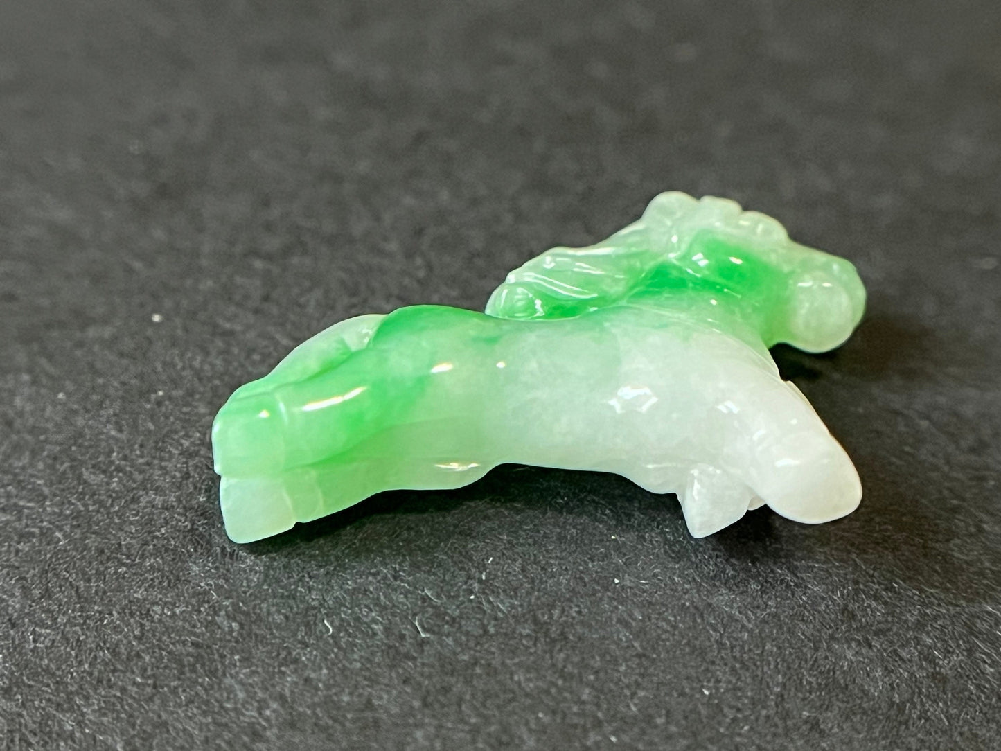 Vivid Green Horse Jadeite - Year of the Horse Loose Jade