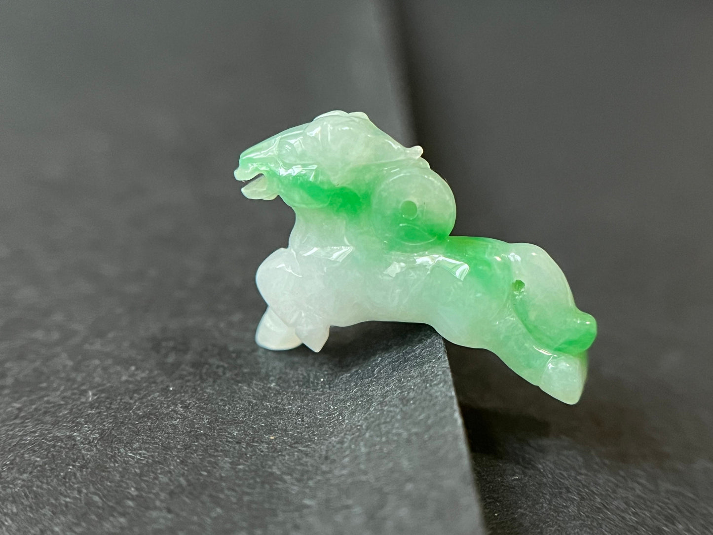 Vivid Green Horse Jadeite - Year of the Horse Loose Jade