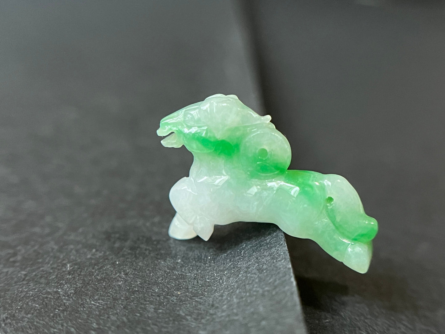 Vivid Green Horse Jadeite - Year of the Horse Loose Jade