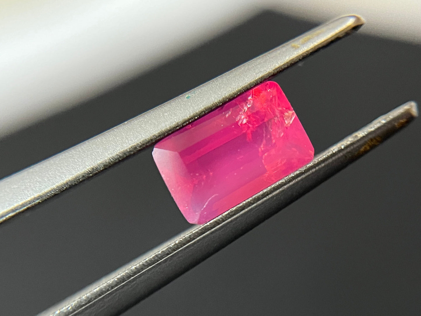 Certified Natural Tanzanite Orange Pink Cushion Cut Spinel - Dreamy Fire Color