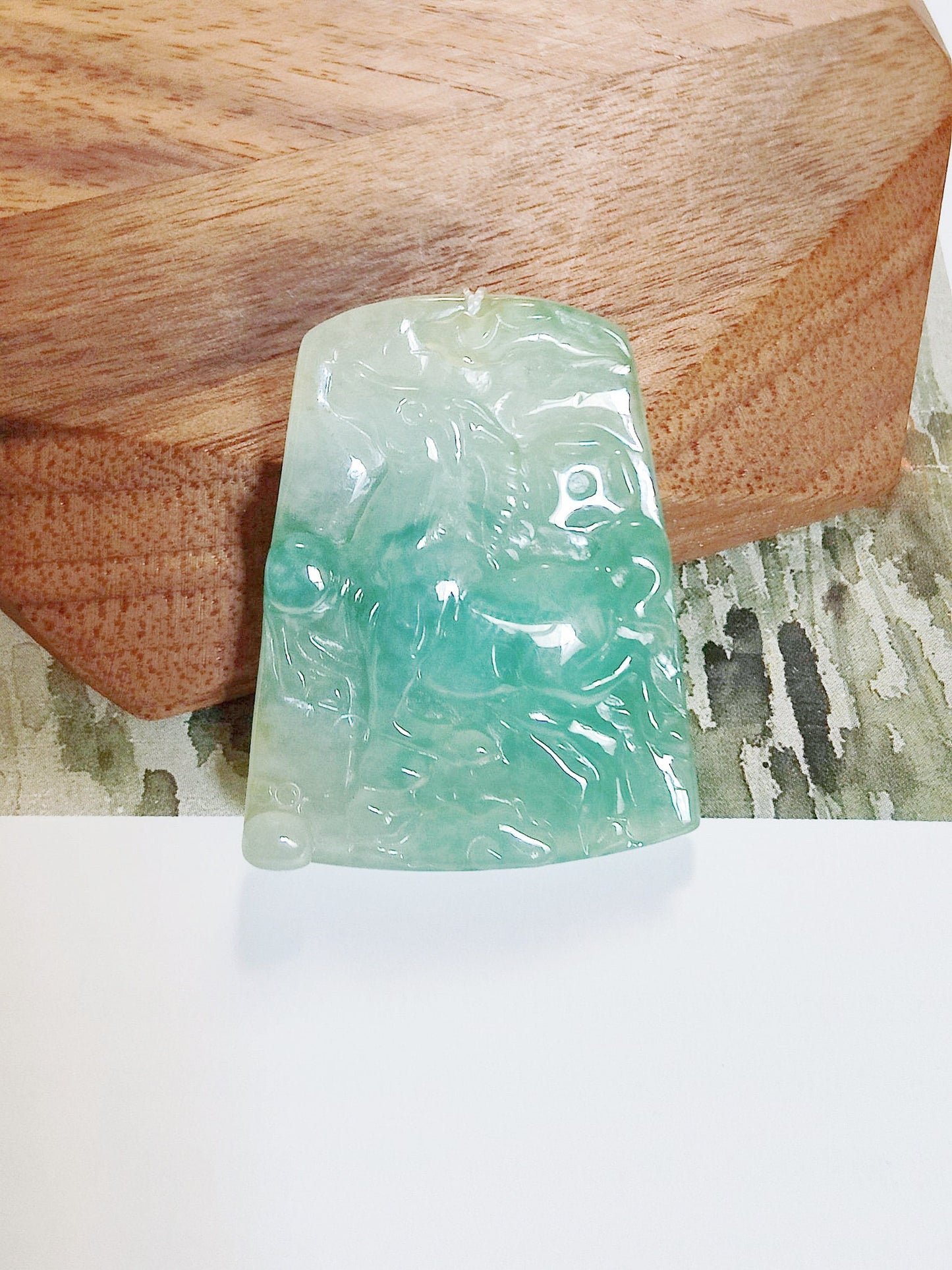 Icy-Type Green Jade Horse Pendant - Chinese Zodiac